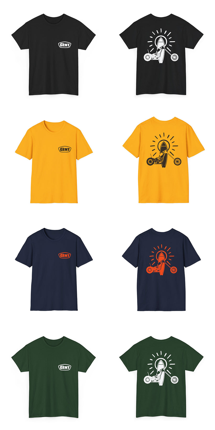The ChopperGent 'Street Surfer' Design Unisex Tee